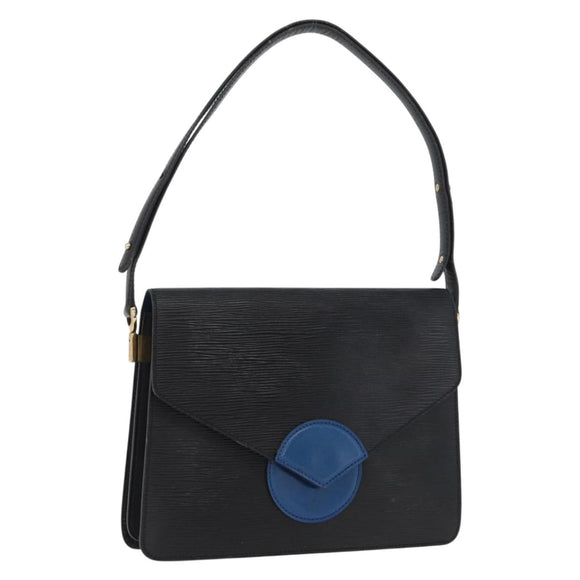 LOUIS VUITTON Epi Osh Shoulder Bag Black Blue M52445 LV Auth 172755