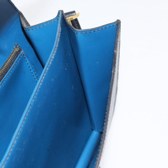 LOUIS VUITTON Epi Osh Shoulder Bag Black Blue M52445 LV Auth 172755