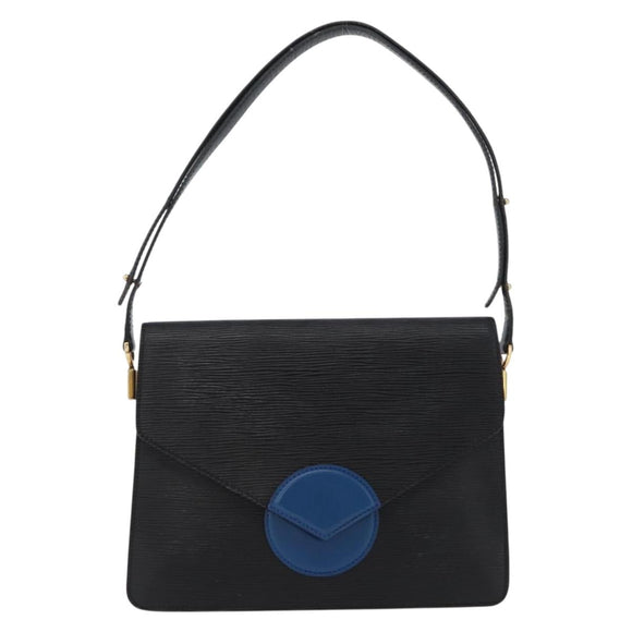 LOUIS VUITTON Epi Osh Shoulder Bag Black Blue M52445 LV Auth 172755