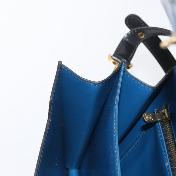 LOUIS VUITTON Epi Osh Shoulder Bag Black Blue M52445 LV Auth 172755