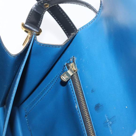 LOUIS VUITTON Epi Osh Shoulder Bag Black Blue M52445 LV Auth 172755
