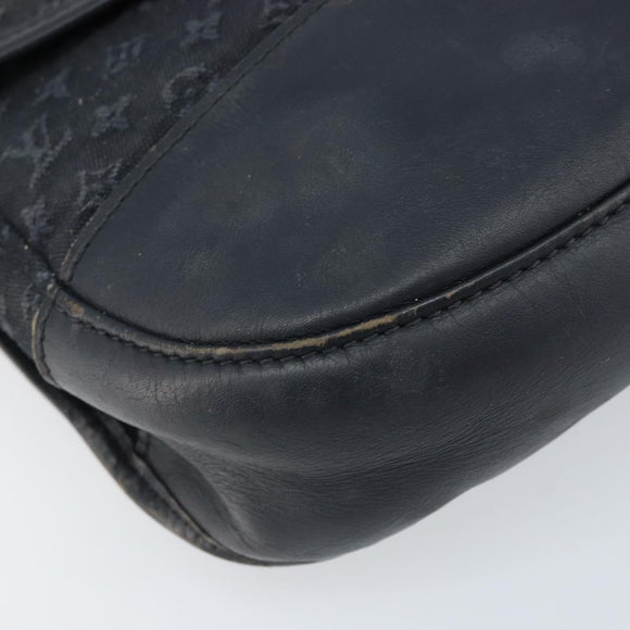 LOUIS VUITTON Monogram Mini Belanger Shoulder Bag Black M92672 LV Auth 172756
