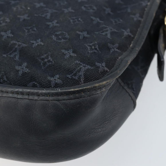 LOUIS VUITTON Monogram Mini Belanger Shoulder Bag Black M92672 LV Auth 172756