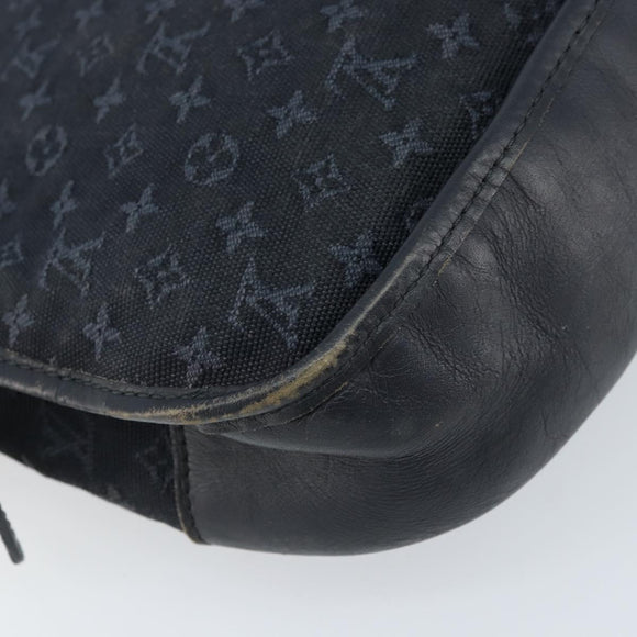 LOUIS VUITTON Monogram Mini Belanger Shoulder Bag Black M92672 LV Auth 172756