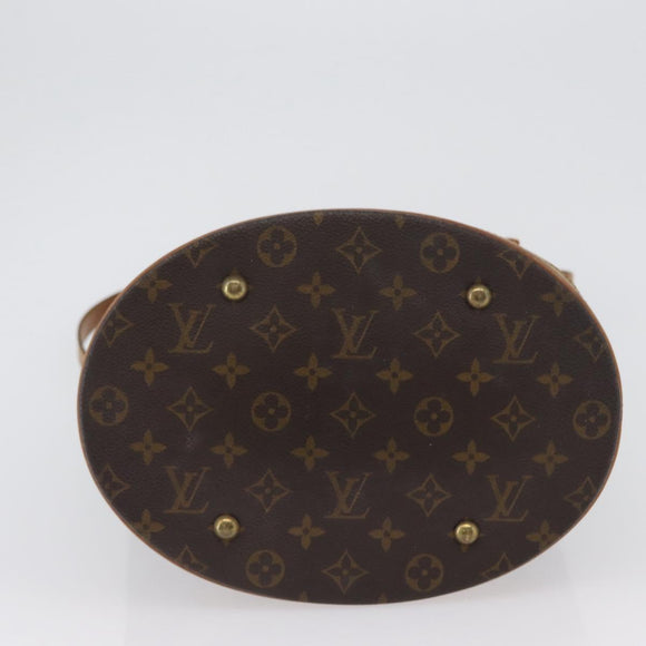 LOUIS VUITTON Monogram Bucket GM Shoulder Bag M42236 LV Auth 172758