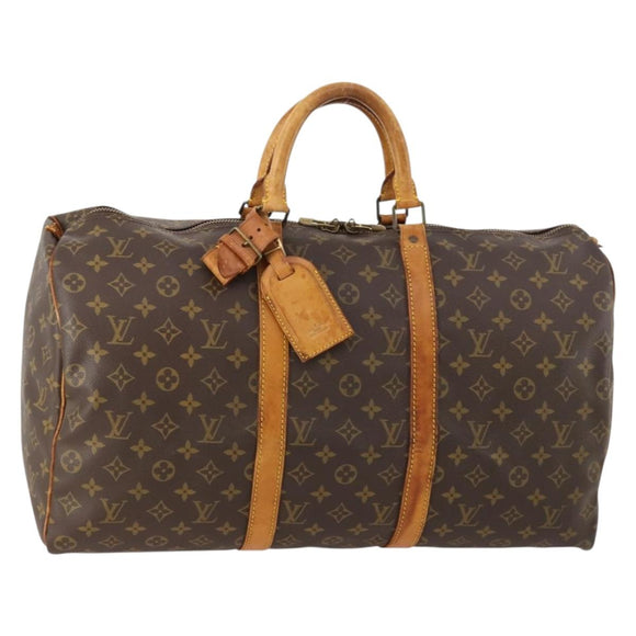 LOUIS VUITTON Monogram Keepall 50 Boston Bag M41426 LV Auth 172759