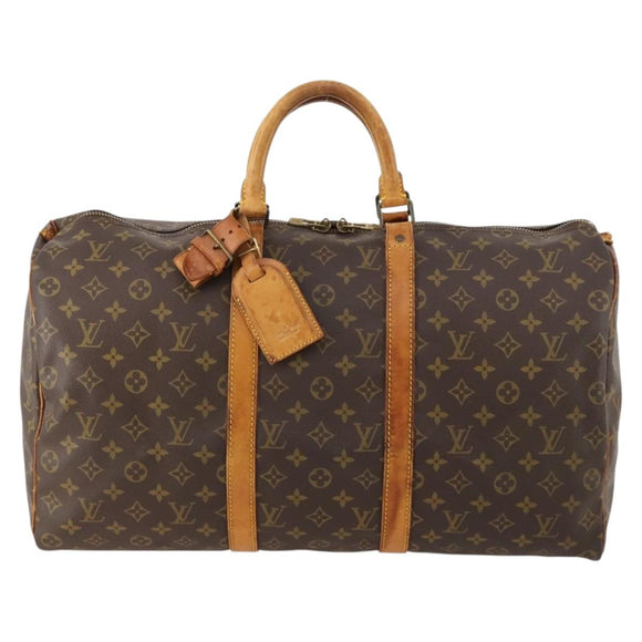 LOUIS VUITTON Monogram Keepall 50 Boston Bag M41426 LV Auth 172759