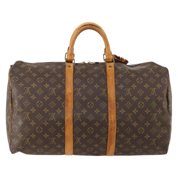 LOUIS VUITTON Monogram Keepall 50 Boston Bag M41426 LV Auth 172759