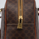 CELINE Macadam Canvas Hand Bag PVC Leather Brown Gold Auth 172767-17