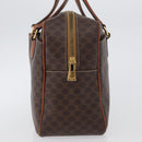 CELINE Macadam Canvas Hand Bag PVC Leather Brown Gold Auth 172767-4