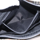 BURBERRY Nova Check Hand Bag Canvas Beige Gold Auth 172768-20