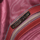 CARTIER Must Line Hand Bag Leather Bordeaux Gold Auth 172770-17