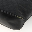 GUCCI GG Canvas Shoulder Bag Black Silver 109097 Auth 172771-12