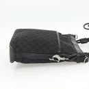 GUCCI GG Canvas Shoulder Bag Black Silver 109097 Auth 172771-5