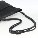 GUCCI GG Canvas Shoulder Bag Black Silver 109097 Auth 172771-7