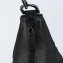 GUCCI GG Canvas Bamboo Shoulder Bag Nylon Black Silver 000 0531 Auth 172773-10