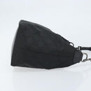 GUCCI GG Canvas Bamboo Shoulder Bag Nylon Black Silver 000 0531 Auth 172773-3