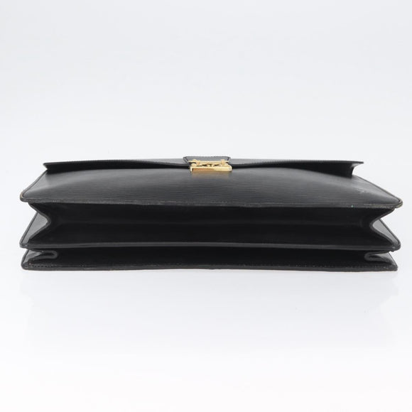 LOUIS VUITTON Epi Serviette Conseiller Aktenkoffer Schwarz M54422 LV Auth 172775