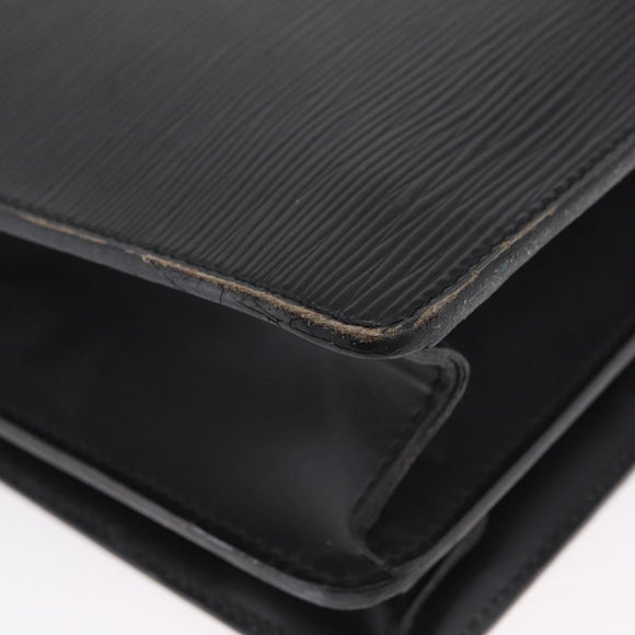 LOUIS VUITTON Epi Serviette Conseiller Aktenkoffer Schwarz M54422 LV Auth 172775