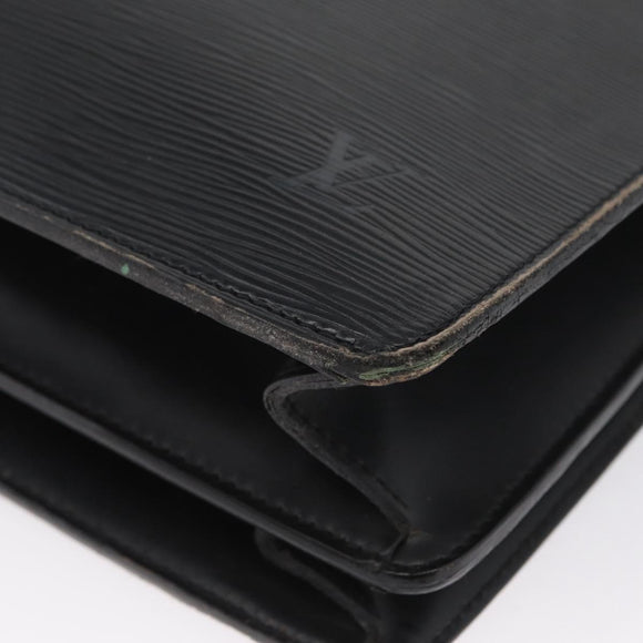 LOUIS VUITTON Epi Serviette Conseiller Aktenkoffer Schwarz M54422 LV Auth 172775