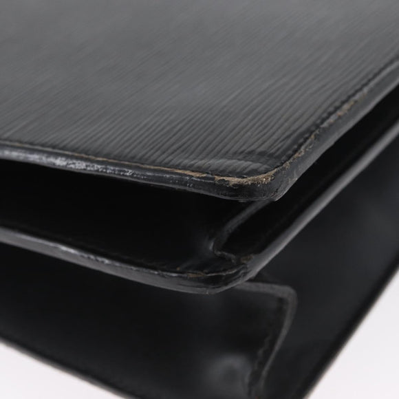 LOUIS VUITTON Epi Serviette Conseiller Aktenkoffer Schwarz M54422 LV Auth 172775