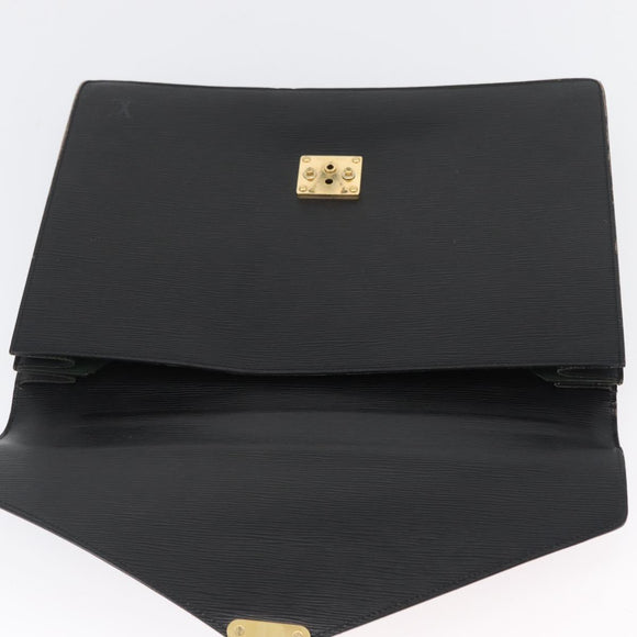 LOUIS VUITTON Epi Serviette Conseiller Aktenkoffer Schwarz M54422 LV Auth 172775