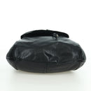 SAINT LAURENT Shoulder Bag Leather Black Silver Auth 172776V-10