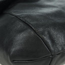 SAINT LAURENT Shoulder Bag Leather Black Silver Auth 172776V-11