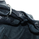 SAINT LAURENT Shoulder Bag Leather Black Silver Auth 172776V-20