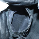 SAINT LAURENT Shoulder Bag Leather Black Silver Auth 172776V-22