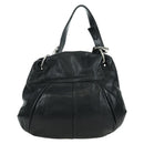 SAINT LAURENT Shoulder Bag Leather Black Silver Auth 172776V-3