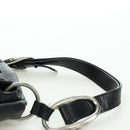 SAINT LAURENT Shoulder Bag Leather Black Silver Auth 172776V-9