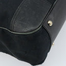 GUCCI GG Canvas Web Sherry Line Tragetasche Schwarz Gold 163805 Auth 172780-16