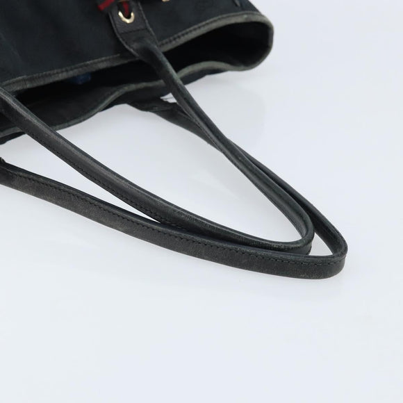 GUCCI GG Canvas Web Sherry Line Tragetasche Schwarz Gold 163805 Auth 172780