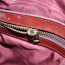 CARTIER Must Line Hand Bag Leather Bordeaux Gold Auth 172781-20