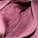 CARTIER Must Line Hand Bag Leather Bordeaux Gold Auth 172781-21