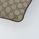 GUCCI GG Supreme Shoulder Bag PVC Beige Silver 141626 Auth 172783-10