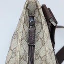 GUCCI GG Supreme Shoulder Bag PVC Beige Silver 141626 Auth 172783-15