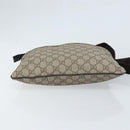GUCCI GG Supreme Shoulder Bag PVC Beige Silver 141626 Auth 172783-9