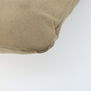 PRADA Shoulder Bag Canvas Beige Silver Auth 172784-12