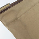 PRADA Shoulder Bag Canvas Beige Silver Auth 172784-14