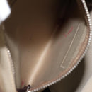 PRADA Shoulder Bag Canvas Beige Silver Auth 172784-20