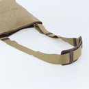 PRADA Shoulder Bag Canvas Beige Silver Auth 172784-7