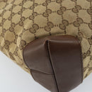 GUCCI GG Canvas Tote Bag Beige Silver 019 0426 3444 Auth 172788-17