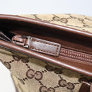 GUCCI GG Canvas Tote Bag Beige Silver 019 0426 3444 Auth 172788-9