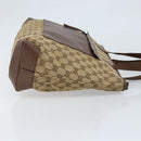 GUCCI GG Canvas Tote Bag Beige Silver 019 0426 3444 Auth 172788-3