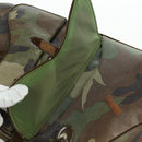Christian Dior Double Saddle Camouflage Bag Leather Green Gold Auth 172789SAV-12