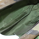 Christian Dior Double Saddle Camouflage Bag Leather Green Gold Auth 172789SAV-17