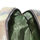 Christian Dior Double Saddle Camouflage Bag Leather Green Gold Auth 172789SAV-19