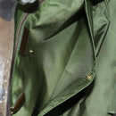 Christian Dior Double Saddle Camouflage Bag Leather Green Gold Auth 172789SAV-22